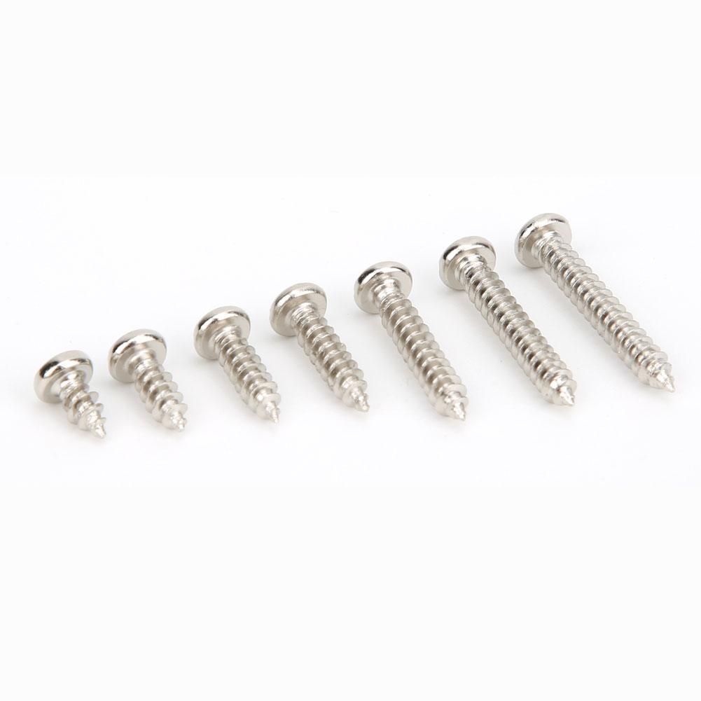 480Pcs Self Tapping Screw Pan Round Head Carbon Steel Fittings M3 Black Nickel Plating(Carbon Steel Black )