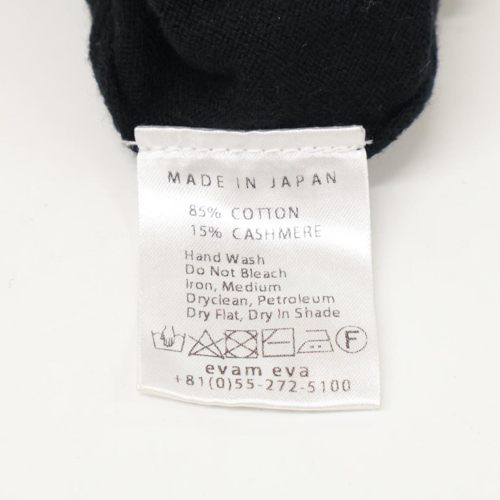 Evam Eva [22AW] V223K910 Cotton X Cashmere Knit Dress * There Is No Size Description. blackUsed