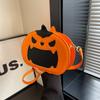 Trendy new Halloween funny messenger bag niche design pumpkin bag shoulder bag