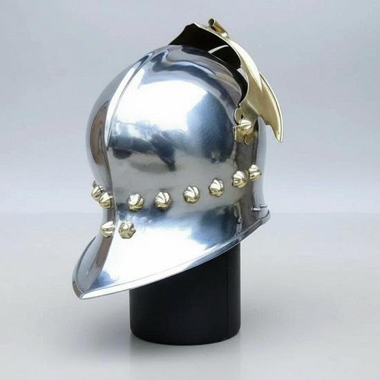 German Gothic Sallet, Medieval Helmet Wearable Knight Warrior Armor Helmet