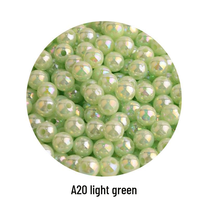 Iridescent AB Color Bubble Beads – Handmade for DIY Bracelets, Wedding Dress Accessories, and Imitation Pearls