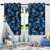 2pcs Luxury Boho Flowers Window Curtains for Home Bedroom Living Room Drakening Heat Insulation Noise Reduction Blackout Drapes