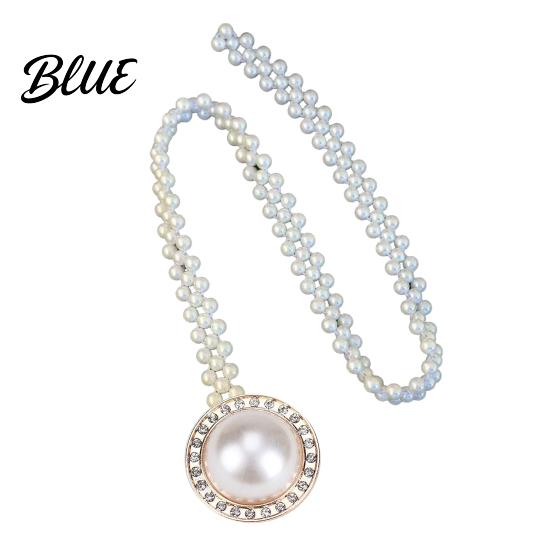 Faux Pearl Body Chain Waist Imitation Pearls 3D Flower Decor
