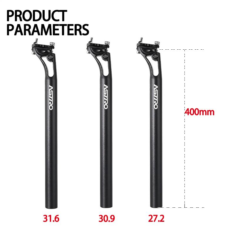 Bicycle Seat Post Road Mtb Saddle Seatpost Ultralight Aluminum Alloy Hollow Bike Seat Tube 27.2/30.9/31.6mm*400mm Cycling Parts