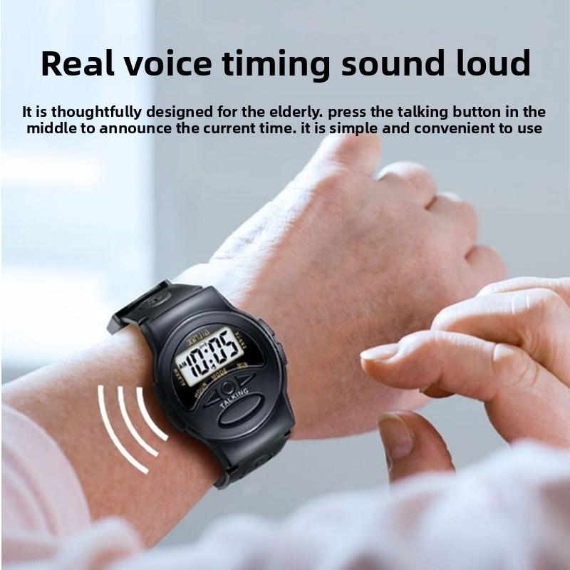 Voice Digital Alert Watch With Clear Display Daily Use Shock Proof Gift Watches