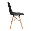 4Rico Sedia Scandinava Qs-185 Ecopelle Nera