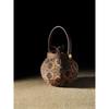 Morishita new Chinese intangible cultural heritage Song Jin lantern bag new national style red early spring portable messenger cowhide women's bag
