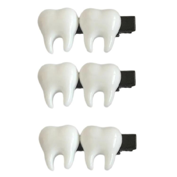 Barrettes Small Tooth for Girl Halloween Theme Parties Cute Hair Clip