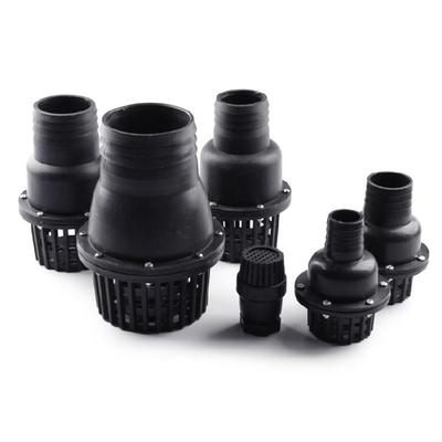 1in/1.5in/2in/2.5in/3in/4in Water Jet Pump Foot Valves PVC Low Pressure Flat Check Valves for Fluid Machine Black