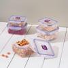 Conjunto de Recipientes Plásticos para Armazenamento de Alimentos LocknLock (5 peças)