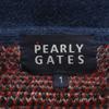 Pearly Gates Hergestellt in Japan Golf Schalkragen Strickjacke 1 Marineblau Damen Gebraucht