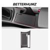 Betterhumz For Mazda 3 Axela 2010-2013 Made of Alcantara Center Console Water Cup Panel Trim Stickers Car Interior Accessories