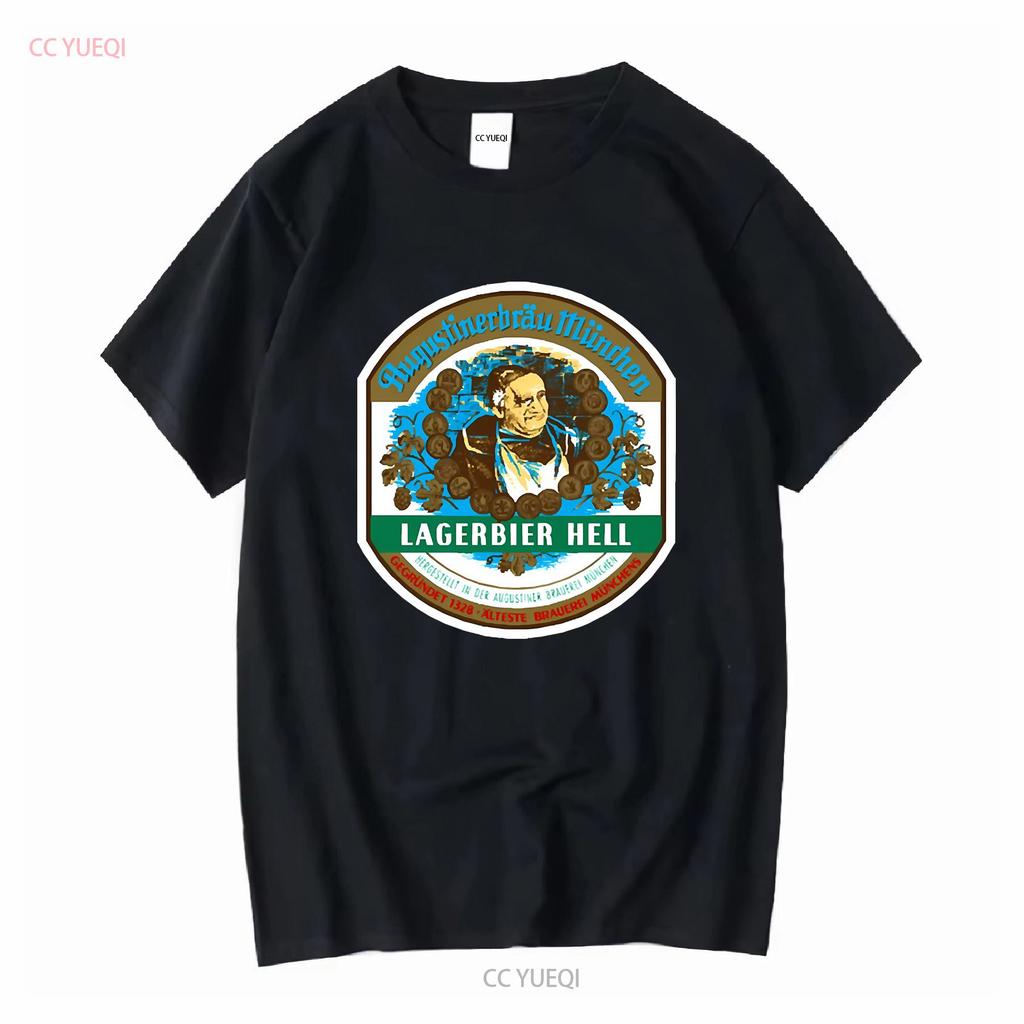 Augustiner Hell Beer Essential T Shirt ALL SIZE Vintage Washed Homme Streetwear Unisex Comfortable Designer Clothes Soft