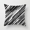 Geometric Cushion Cover Throw Pillow Case Dotted Grid Triangular Art White Black