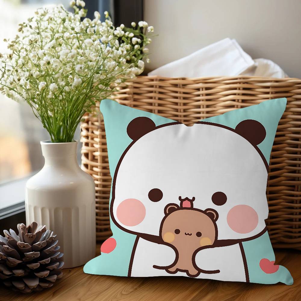 Cartoon B-Bubu Dudu Office Cushion Pillowcase Car Cushion Cover45X45CM Lumbar Pillowcase Sofa Pillowcover