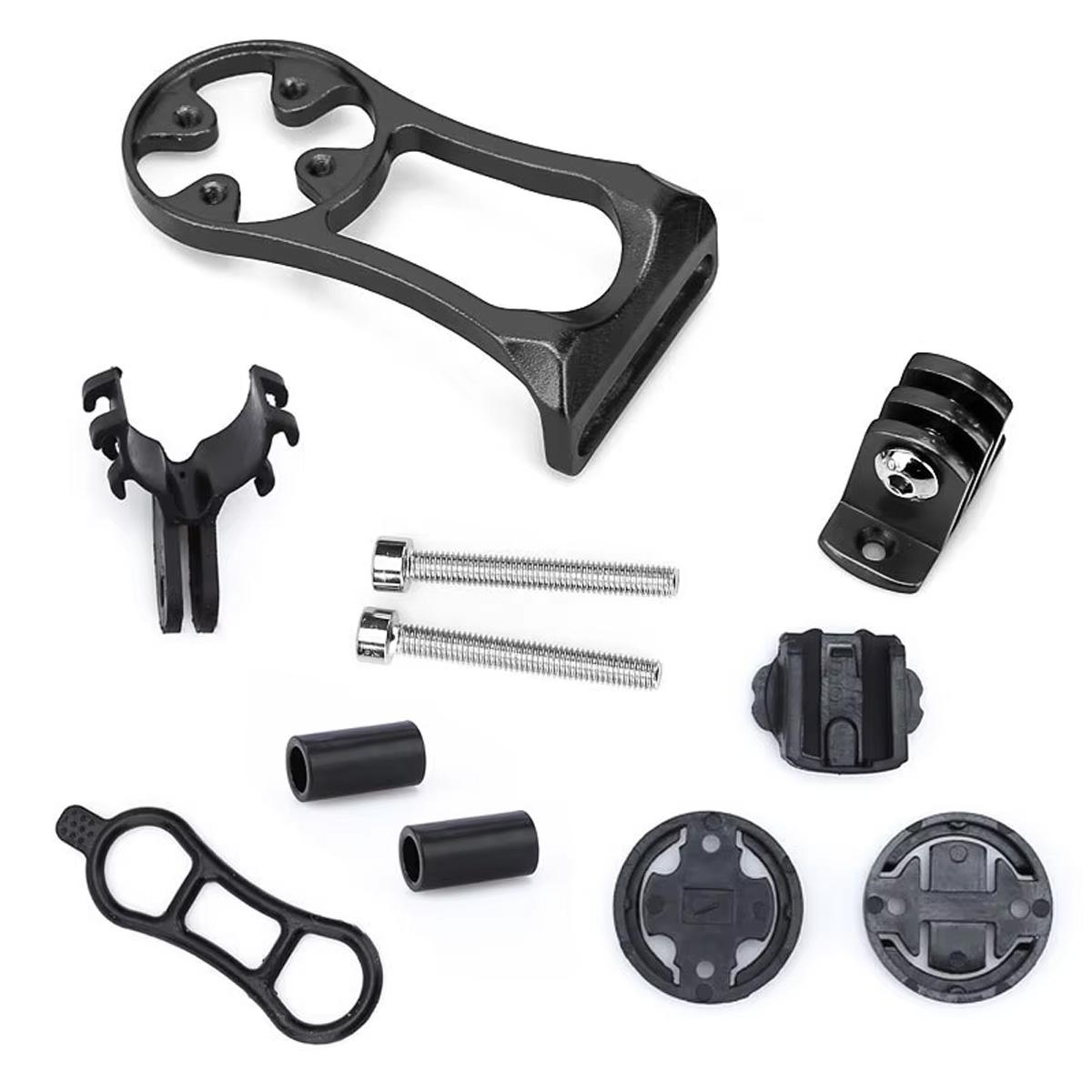 

1 шт. Набор внешних креплений для велосипеда Велосипед Алюминиевый сплав Шоссейный велосипед Кронштейн для стойки Велосипедный кронштейн для камеры/фонаря Кронштейн Garmin чёрный