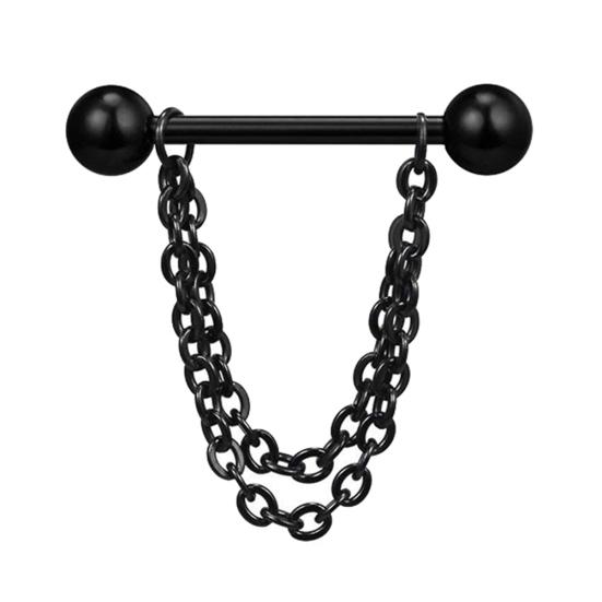 1 Stück mehrschichtige Kette Drop Nipple Bar Ring Barbell Body Piercing Schmuck