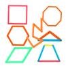 10/20/50 Stück Bunte ineinandergreifende Polygonstäbe Polygone Winkel Lernstäbe Montessori Mathe Lernspielzeug Kleinkind Geschenke