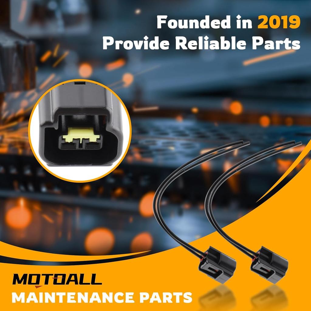 MOTOALL Ignition Coil Connector Plug Wire Harness Pigtail Wiring Loom 2-Way For Ford 4.6L 5.4L 6.8L 1991-2011 & Lincoln Mazda Suzuki - 8Pcs