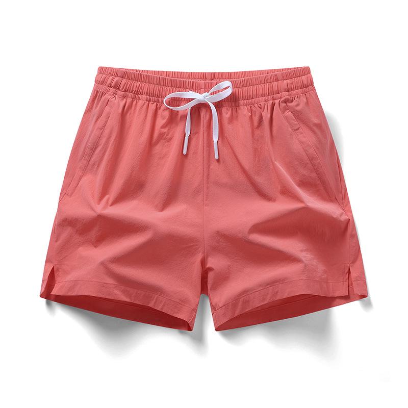Men's Quick-Dry Fitness Shorts - Breathable, Solid Color, Three-Quarter Casual Running Pants