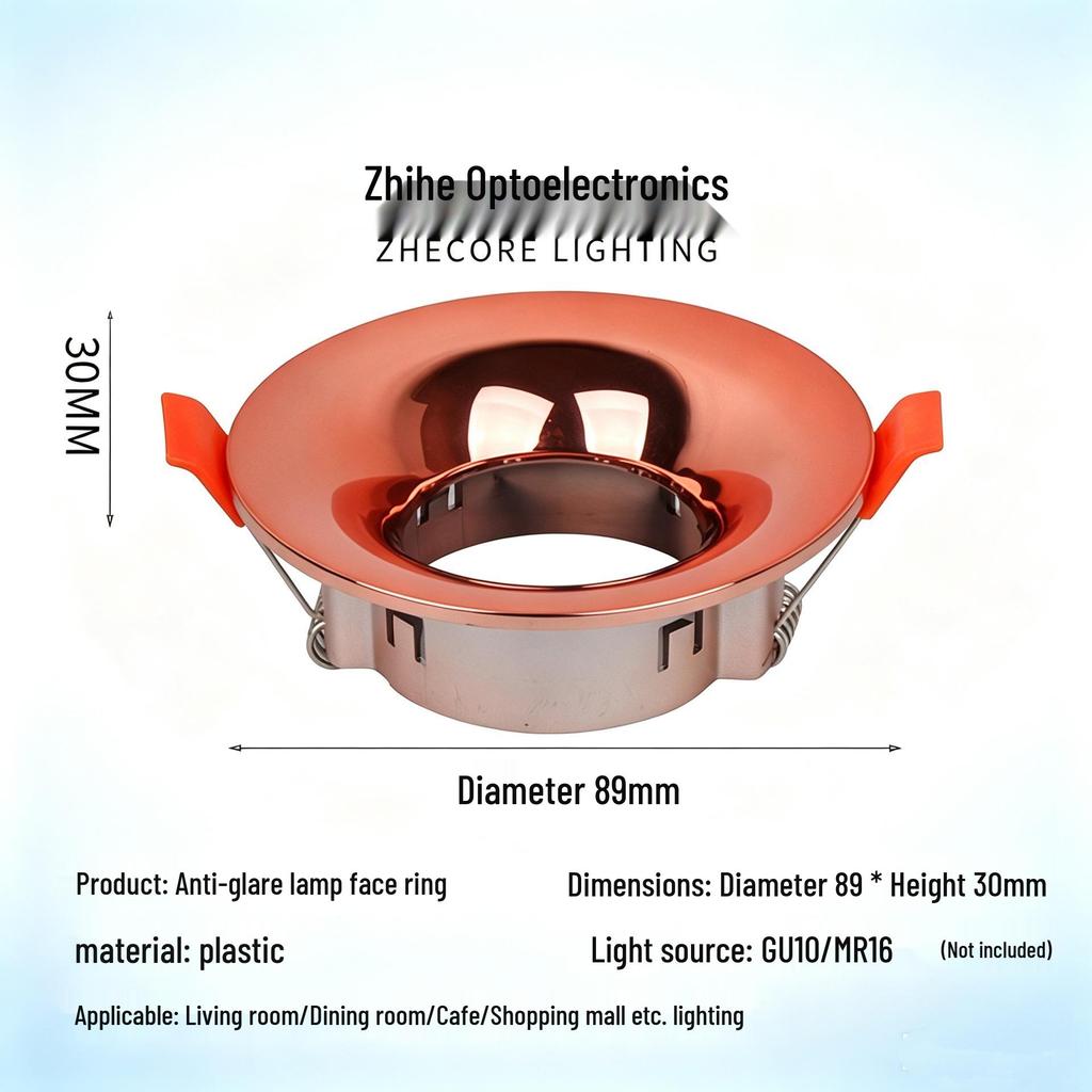 GU10 High-Grade Round Shell MR16 Ceiling Recessed Spotlight Downlight