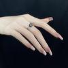 Niche Design Sense, High Sense, Retro Punk Personality, Simple Fashion, Open Ring, Gemstone Index Finger Ring For Women