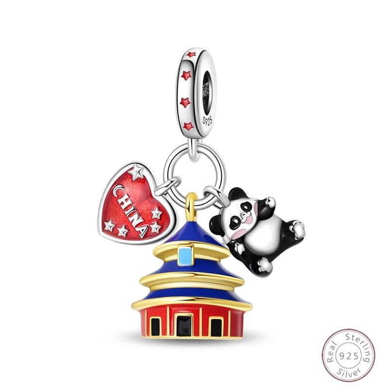 Ice&Snow Charms Copper Xmas Snowman Penguin Elk Rabbit Polar Bears Fit Original Bracelet Pendant Women Jewelry Acc