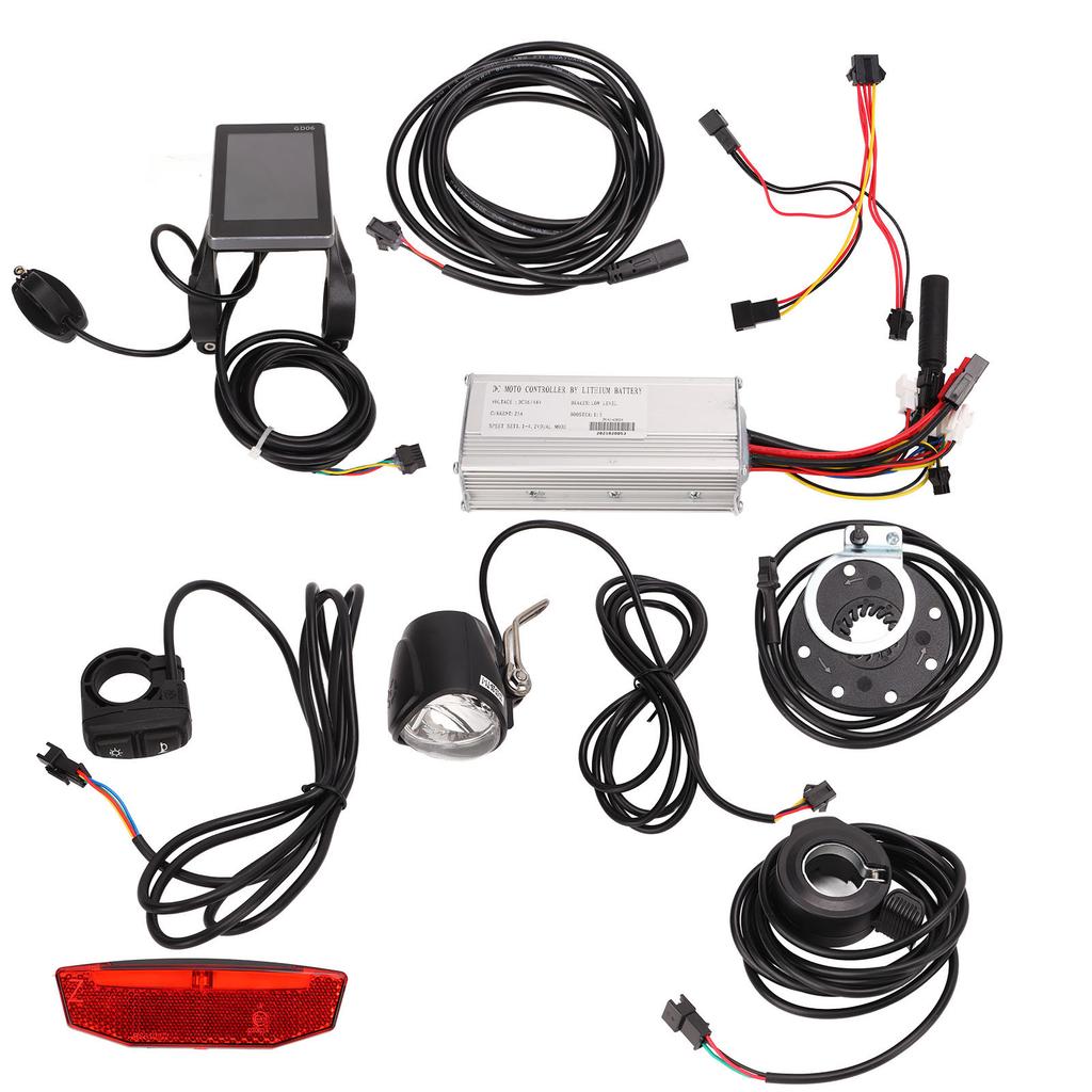 25A Electric Bike Motor Controller Set with GD06 Meter Lights Switch Brushless Motor Controller LCD