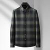 Men's Plus Size Plaid Long Sleeve Shirt