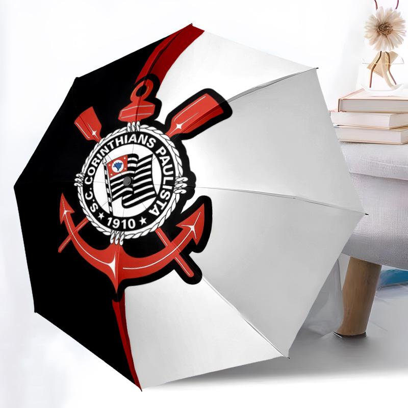 Corinthians2pattern, automatic folding umbrella, portable and foldable design, 8 ribs, a Christmas or birthday gift.