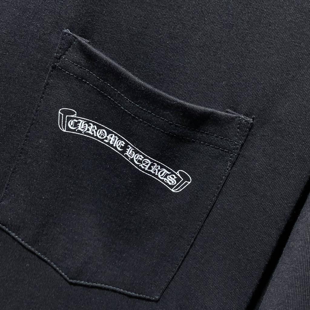 8556 CHROME HEARTS 2026 Summer New High Quality Cotton Round Neck Loose Large Size Men's and Women's T-shirt Couple T-shirt
