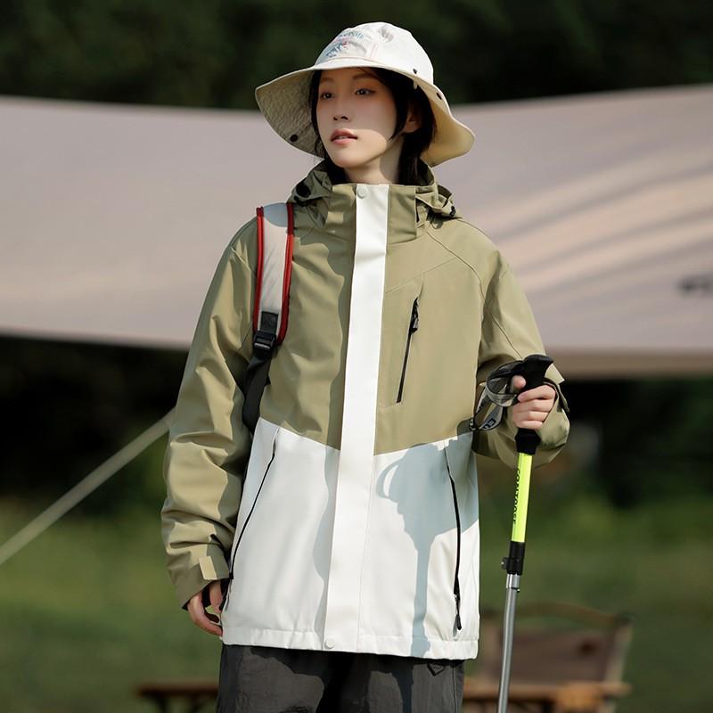 Men Women Waterproof Windproof Hiking Jacket Outdoor Travel Coat Lightweight Hooded Rain Shell