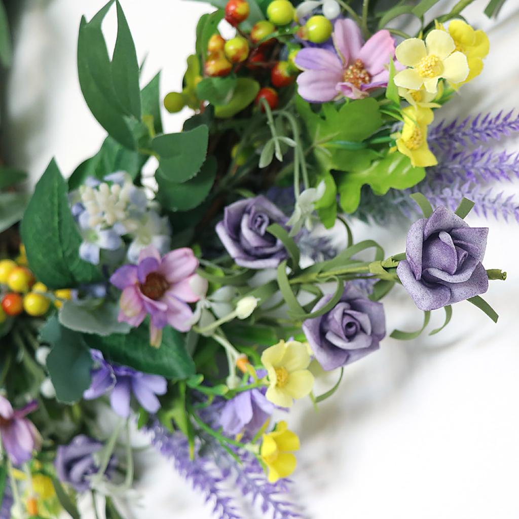 Simulation Small Wild Flower Garland American Wedding Pastoral Home Decoration Garden Door Hanging