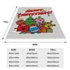 Mr M-Men Cartoon Little M-Miss Fleece Blanket Merry Christmas Awesome Throw Blanket for Bedspread 125*100cm Rug Piece Warm