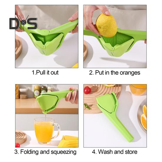 Exprimidor de Limón Manual Exprimidor de Limón de Mano Prensa Manual de Verduras Fácil de Usar Exprimidor de Cítricos para Cocina Bar Viajes al Aire Libre