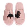 New dachshund home fluffy slippers warm spring and autumn slippers couple summer