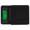 Coffee Scale Timing Multi Units 0.1g Accuracy Portable Electronic Scale with Insulation Pad for Kitchen Outdoor Black