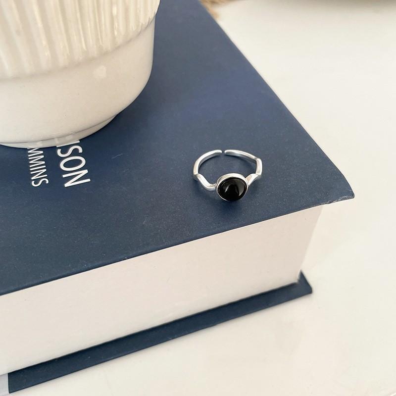 Luxe Korean 925 Sterling Silver Ring For Women With Trendy Geometric Design And Adjustable Fit For Everyday Sophistication