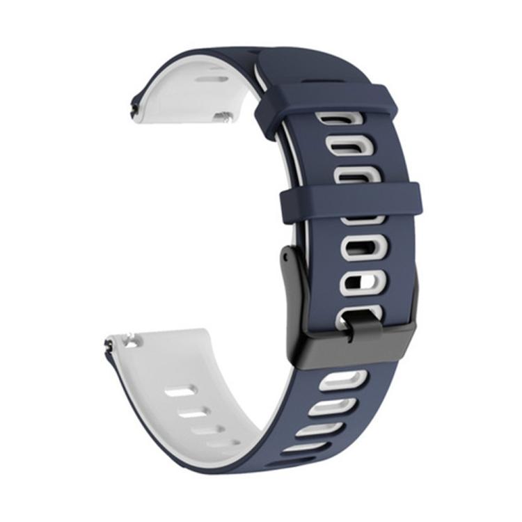 Für Samsung Galaxy Watch 46mm 22mm Gemischtfarbiges Silikon-Uhrenarmband