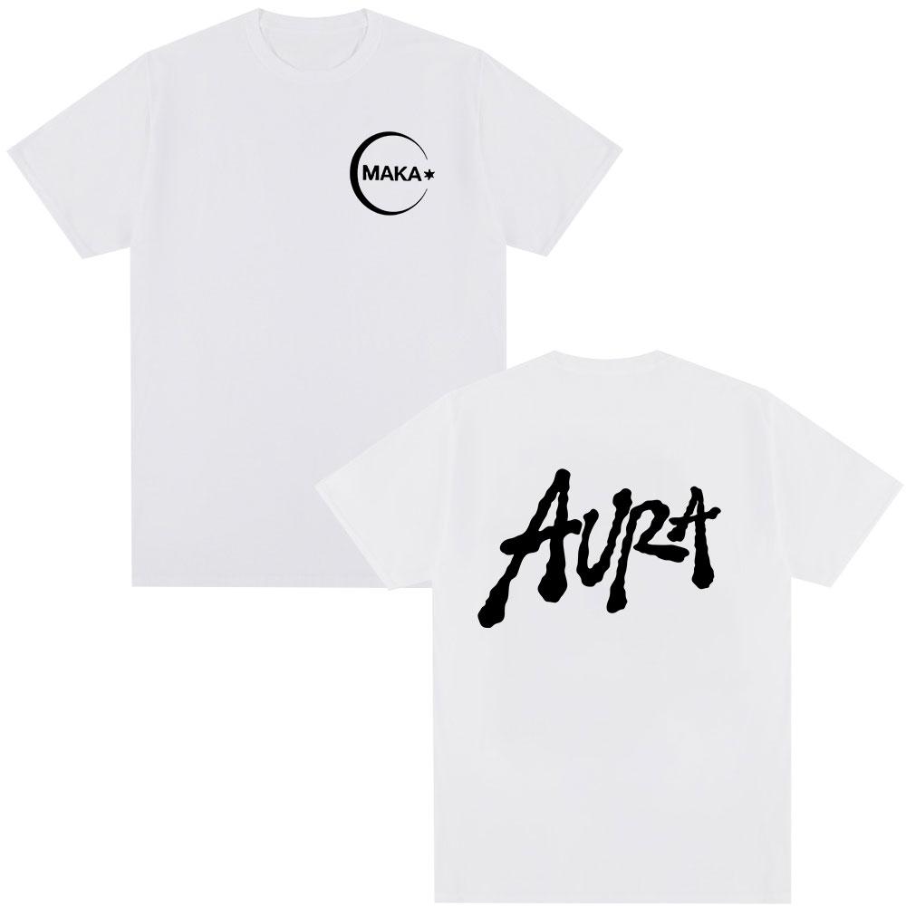Rapper Maka Aura 2025 Tour Album Merch T Shirts Men Women Fashion Vintage T-shirt Casual Cotton Short Sleeve T Shirt Streetwear