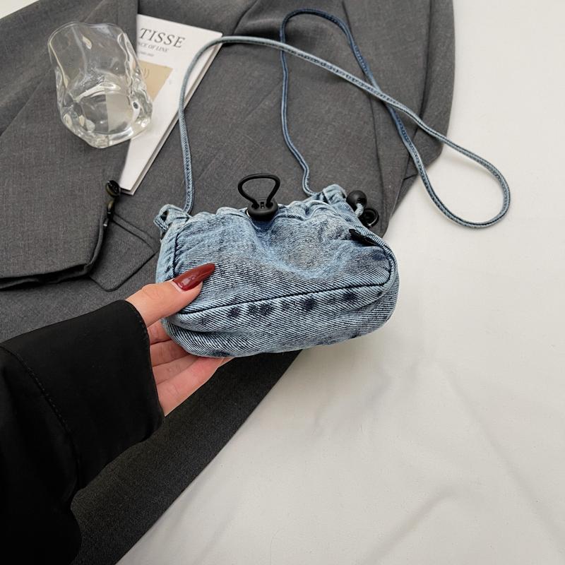 Lightweight Mobile Phone Bag Women's Denim Crossbody Bag Travel Coin Purse