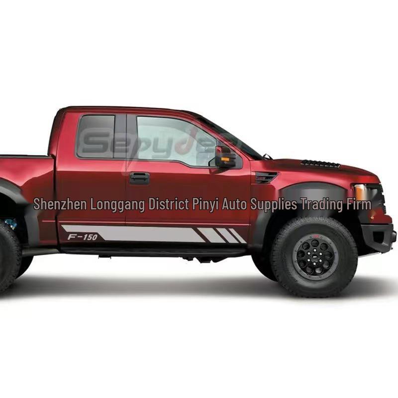 Ford Raptor F-150 Seitenschweller Personalisierte Vinyl-Aufkleber Streifen X-336
