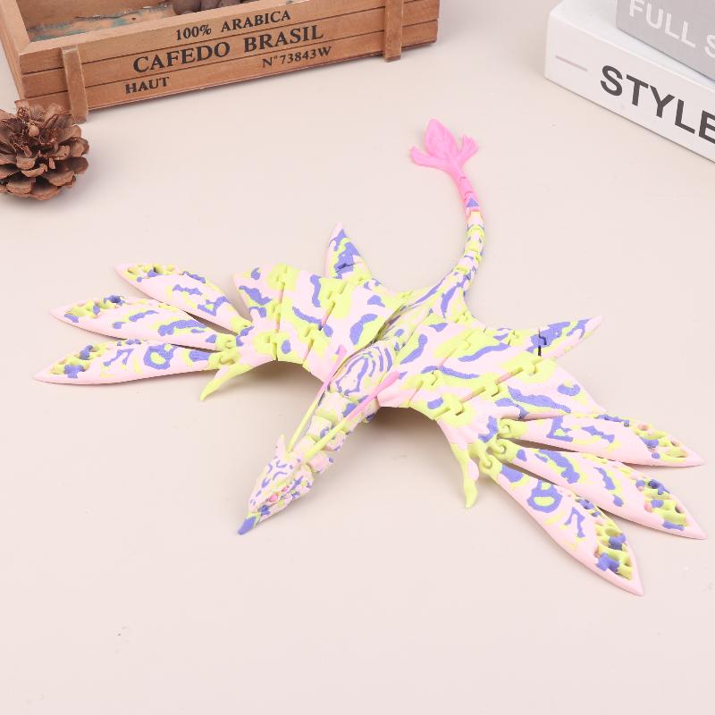 

Movie 3D Printed Poseable Action Figure Flying Dragon Ornament Joint Mobility Action Tabletop Decoration Collectors Gamers Gift A3