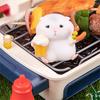 Foodie Series Gourmet Hamster Figures Flocking Mouse Hamster Clarke Figures   Dashboard Decoration