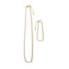 Splicing Titanium Steel Tennis Chains with Multi-layer Stacking and Matching Jewelry Plated with Real Gold