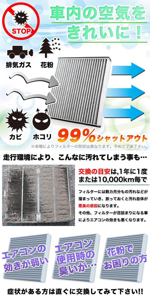 Air Conditioner Filter 3 Layer Air-23 N-BOX Custom JF3 JF4