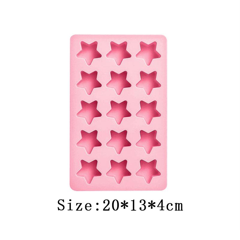 More Style With Lid Geometry Star Ice Mold Bear Chocolate Biscuit Jelly Mould Watermelon Shape Cake Decor Candle Soap Making Set