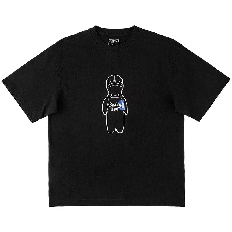 Lee Men s Round Neck Short Sleeve Logo T-Shirt XS