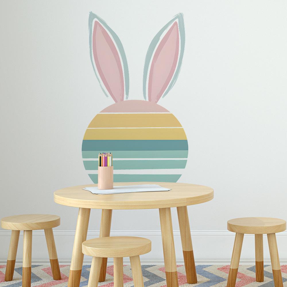 Early Morning Creative Rabbit Bedroom Living Room Home Background Beautification Decoration Wall Stickers