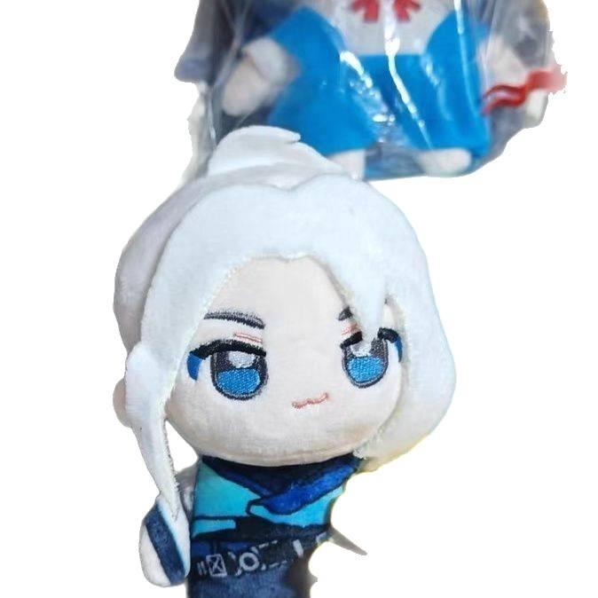 Gioco Valorant Jett Peluche Giocattolo Cartone Animato Anime Cosplay Portachiavi Bambola Imbottita Ciondolo Borsa